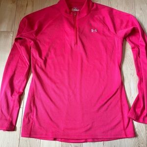 Under Armour Hot Pink Half-Zip Athletic Pullover